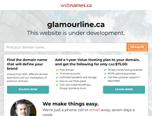 Tablet Screenshot of glamourline.ca